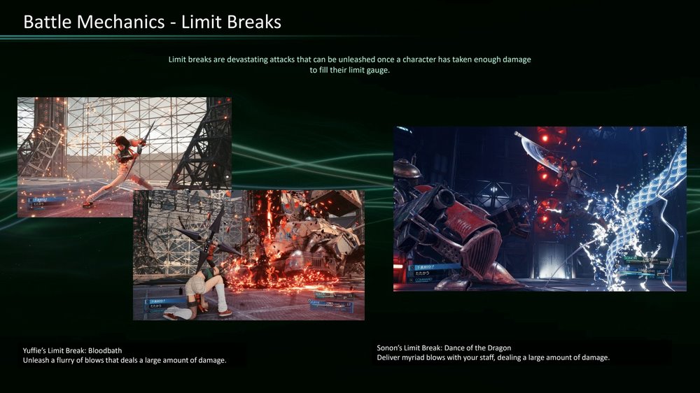 Le limit break ancora una volta non peccano di spettacolarità Le limit break ancora una volta non peccano di spettacolarità